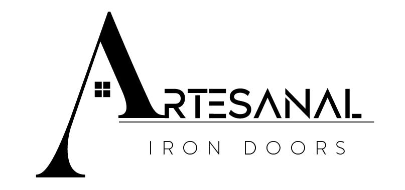 Iron doors background white